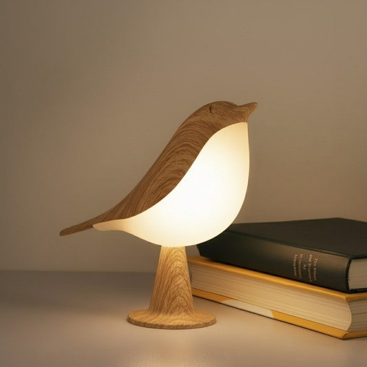 Bird Lamp Lámpara LED escultórica · Recargable y sin cables